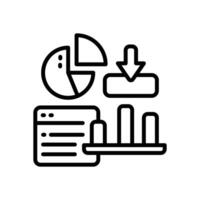 dashboard line icon for your website, mobile, presentation, and logo design. vector