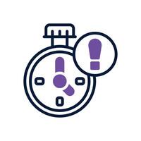 deadline dual tone icon for your website, mobile, presentation, and logo design. vector