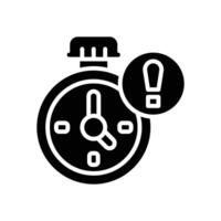 deadline solid icon for your website, mobile, presentation, and logo design. vector