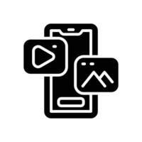 content plan solid icon for your website, mobile, presentation, and logo design. vector
