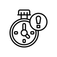 deadline line icon for your website, mobile, presentation, and logo design. vector