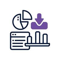 dashboard dual tone icon for your website, mobile, presentation, and logo design. vector