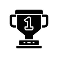 trophy solid icon for your website, mobile, presentation, and logo design. vector