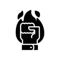 motivation energy solid icon for your website, mobile, presentation, and logo design. vector