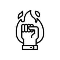 motivation energy line icon for your website, mobile, presentation, and logo design. vector