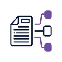 task management dual tone icon for your website, mobile, presentation, and logo design. vector