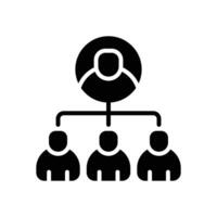 organization solid icon for your website, mobile, presentation, and logo design. vector