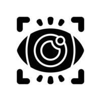vision solid icon for your website, mobile, presentation, and logo design. vector