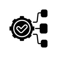 project plan solid icon for your website, mobile, presentation, and logo design. vector