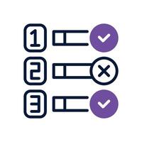 task priority dual tone icon for your website, mobile, presentation, and logo design. vector