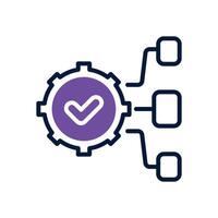 project plan dual tone icon for your website, mobile, presentation, and logo design. vector
