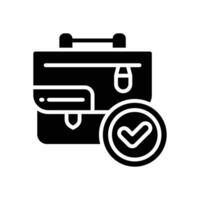 project management solid icon for your website, mobile, presentation, and logo design. vector