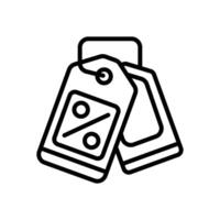 price tag line icon for your website, mobile, presentation, and logo design. vector
