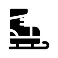 ice skating solid icon. icon for your website, mobile, presentation, and logo design. vector