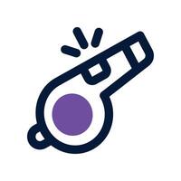 whistle dual tone icon. icon for your website, mobile, presentation, and logo design. vector