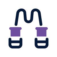 jumping rope dual tone icon. icon for your website, mobile, presentation, and logo design. vector