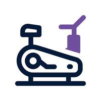stationary bike dual tone icon. icon for your website, mobile, presentation, and logo design. vector