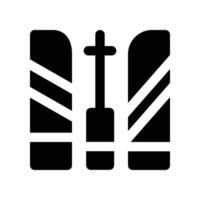 ski solid icon. icon for your website, mobile, presentation, and logo design. vector