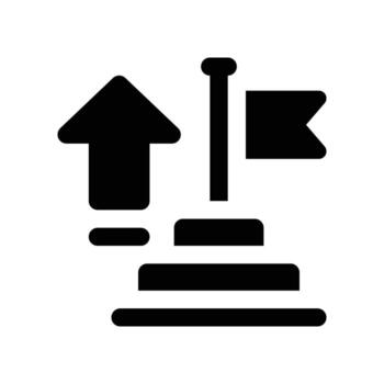 podio sólido icono vector
