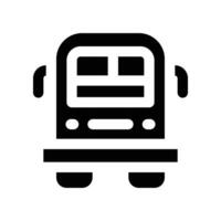 campervan solid icon vector