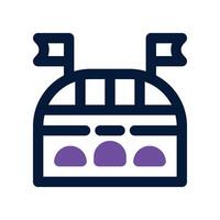 stadium dual tone icon. icon for your website, mobile, presentation, and logo design. vector