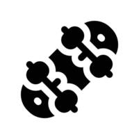 skateboard solid icon. icon for your website, mobile, presentation, and logo design. vector