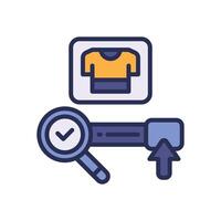 product search filled color icon for your website, mobile, presentation, and logo design. vector