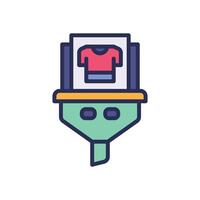 sale filter filled color icon for your website, mobile, presentation, and logo design. vector