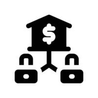 collateral solid icon vector