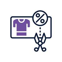 coupon dual tone icon for your website, mobile, presentation, and logo design. vector