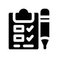 task list solid icon vector