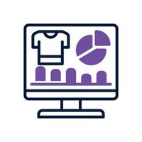 sale analytic dual tone icon for your website, mobile, presentation, and logo design. vector