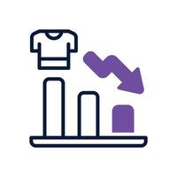 loss dual tone icon for your website, mobile, presentation, and logo design. vector