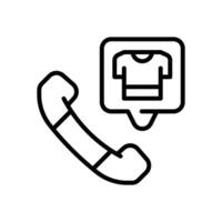 phone order line icon for your website, mobile, presentation, and logo design. vector