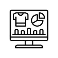 sale analytic line icon for your website, mobile, presentation, and logo design. vector