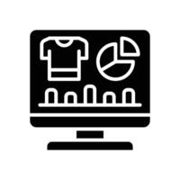 sale analytic glyh icon for your website, mobile, presentation, and logo design. vector