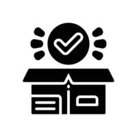 product launch glyh icon for your website, mobile, presentation, and logo design. vector