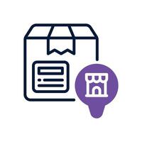 return product dual tone icon for your website, mobile, presentation, and logo design. vector