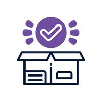 product launch dual tone icon for your website, mobile, presentation, and logo design. vector
