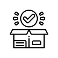 product launch line icon for your website, mobile, presentation, and logo design. vector