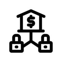 collateral line icon vector