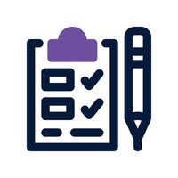 task list dual tone icon vector