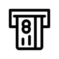 atm line icon vector