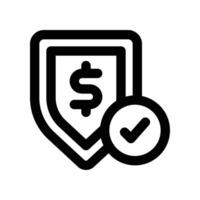 secure line icon vector