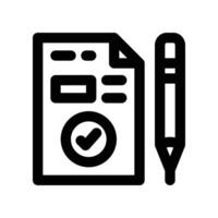 contract line icon vector