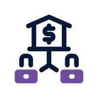 collateral dual tone icon vector
