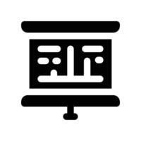 presentation solid icon vector