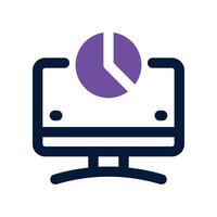 computer dual tone icon vector
