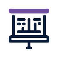 presentation dual tone icon vector
