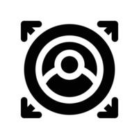 decision making solid icon vector